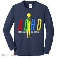 Funny ADHD Already Done With My Homework Dad Kids Long Sleeve Shirt thumb 0