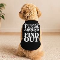 Fuck Around And Find Out Eagle Doggie Tank thumb 2