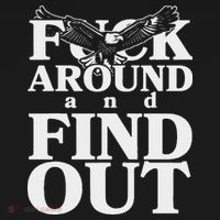 Fuck Around And Find Out Eagle Doggie Tank thumb 4