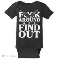Fuck Around And Find Out Eagle Baby Bodysuit thumb 0