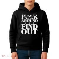 Fuck Around And Find Out Eagle Kids Hoodie thumb 4