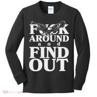 Fuck Around And Find Out Eagle Kids Long Sleeve Shirt thumb 0