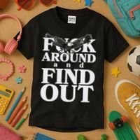 Fuck Around And Find Out Eagle Kids T-Shirt thumb 3