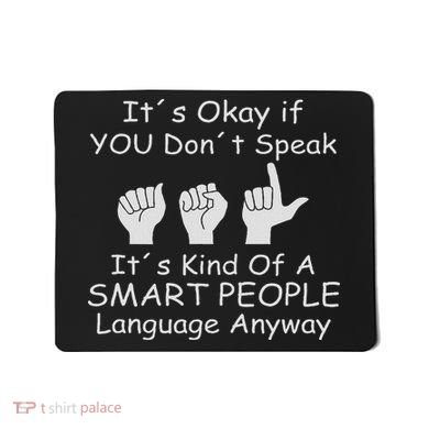 Funny Asl American Sign Language Mousepad