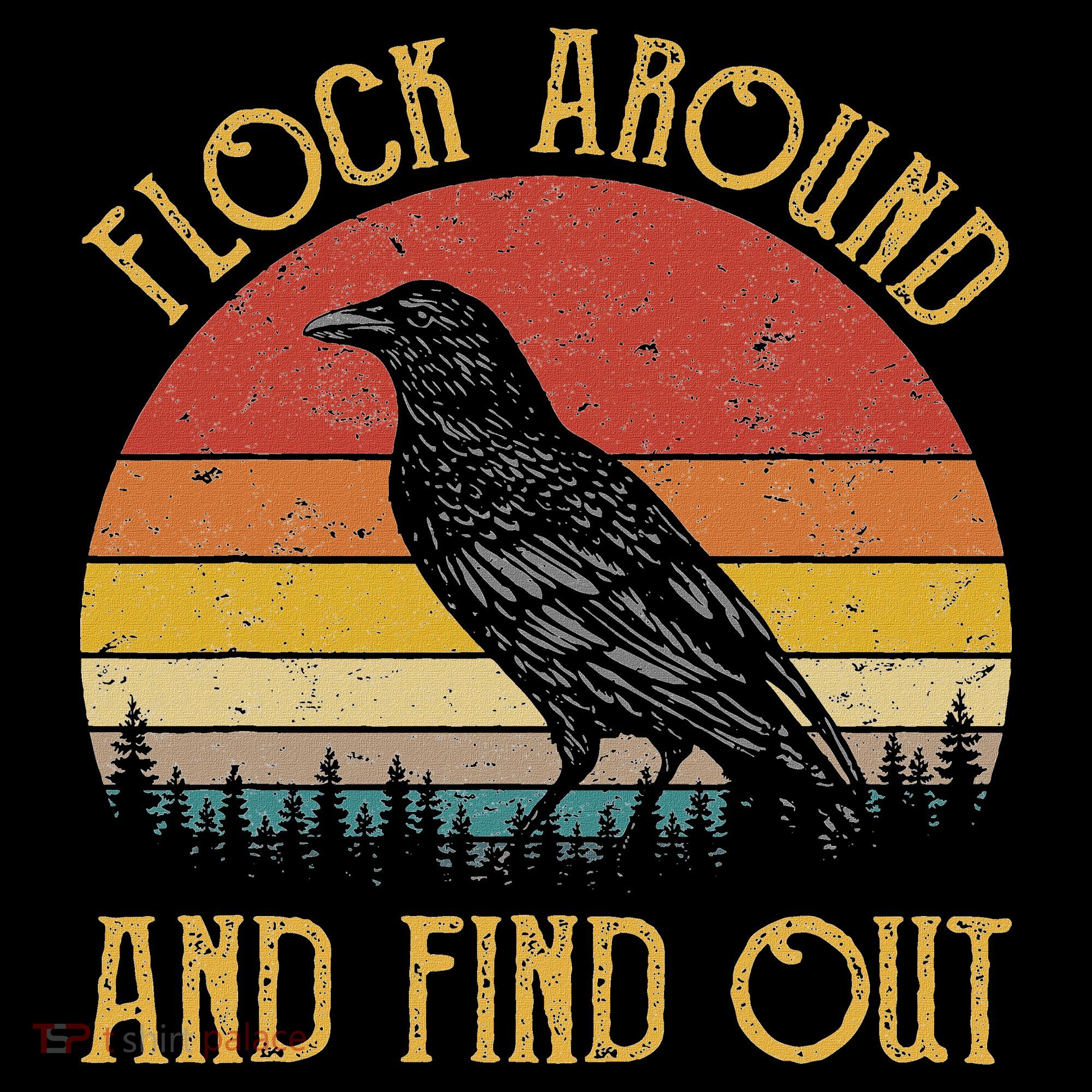 Flock Around And Find Out Funny Sarcastic Crow Raven Women's Hoodie
