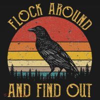 Flock Around And Find Out Funny Sarcastic Crow Raven Visor thumb 3