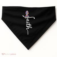 Faith Autism Awareness Month Ribbon USA-Made Doggie Bandana thumb 0