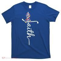 Faith Autism Awareness Month Ribbon T-Shirt thumb 0