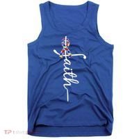 Faith Autism Awareness Month Ribbon Tank Top thumb 0