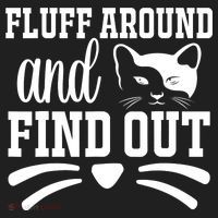 Fluff Around And Find Out Funny Cat Adult Humor Beanie thumb 2