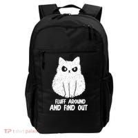 Fluff Around And Find Out Funny Cat Lover Backpack thumb 0