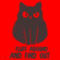 Fluff Around And Find Out Funny Cat Lover Santa Hat thumb 1
