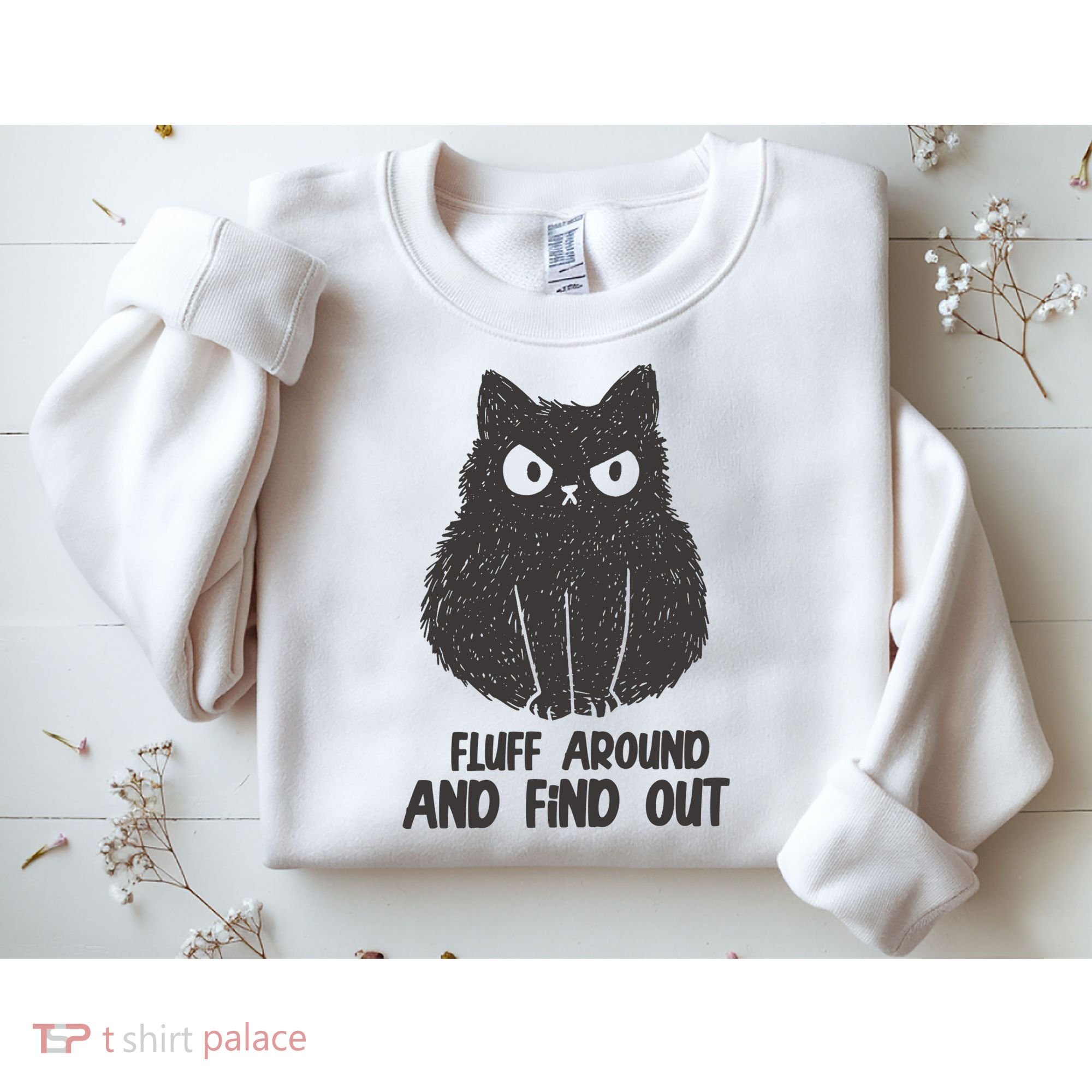 Fluff Around And Find Out Funny Cat Lover Sweatshirt