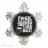 Fuck Around And Find Out Funny Sayings Folding Chair Ornament thumb 0
