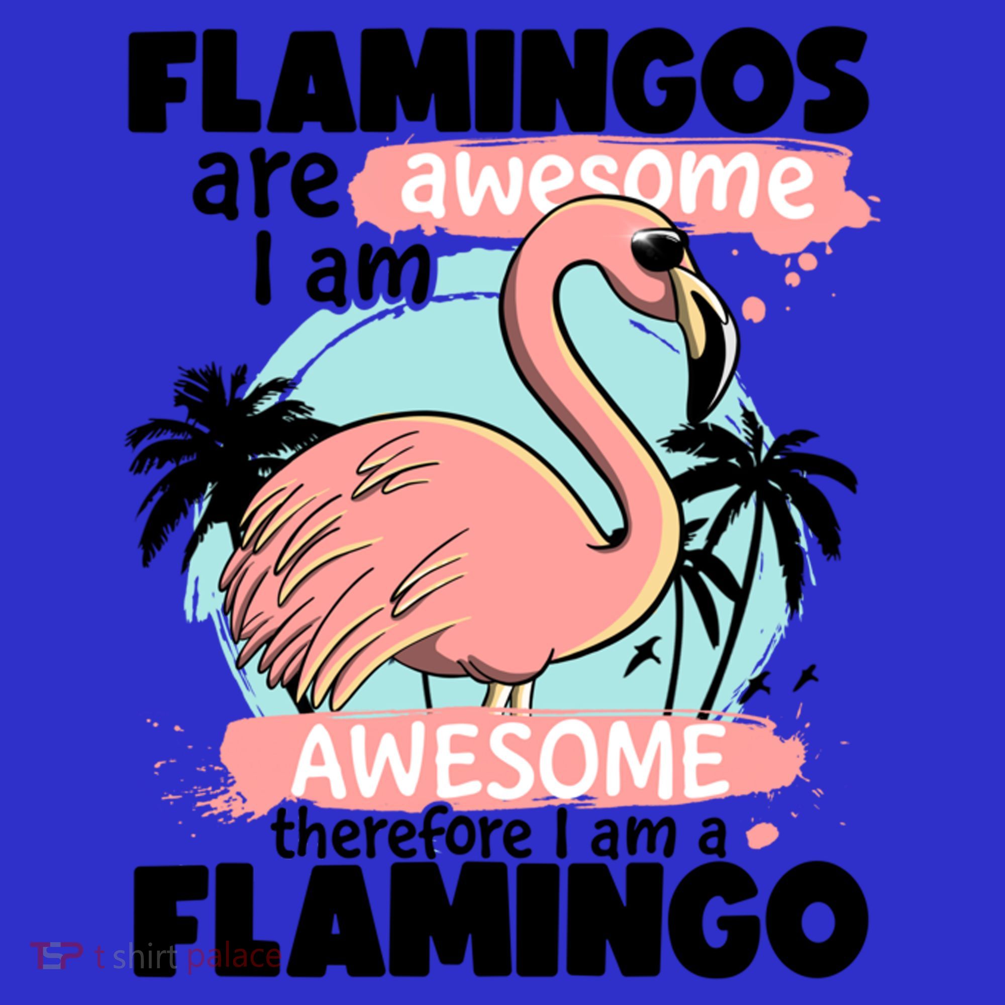 Flamingos Are Awesome I Am Awesome Funny Pink Flamingoes Gift T-Shirt