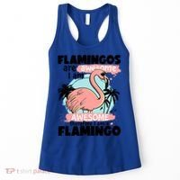 Flamingos Are Awesome I Am Awesome Funny Pink Flamingoes Gift Women's Tank Top thumb 0