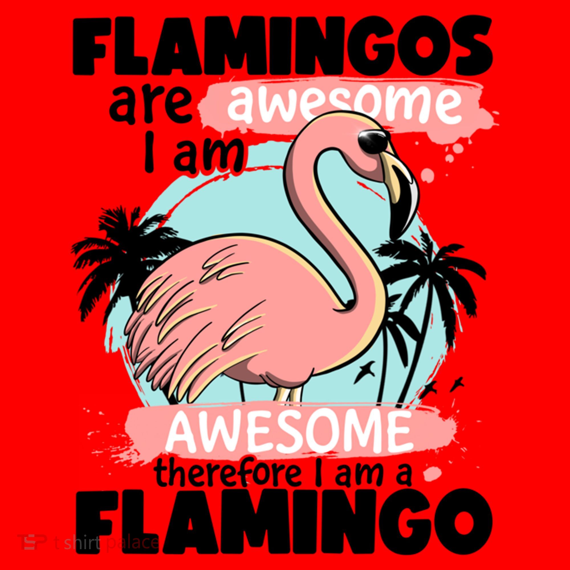 Flamingos Are Awesome I Am Awesome Funny Pink Flamingoes Gift Santa Hat