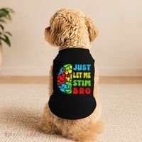 Funny Autism Awereness Neurodiversity Just Let Me Stim Bro Doggie Tank thumb 2