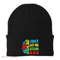 Funny Autism Awereness Neurodiversity Just Let Me Stim Bro Beanie thumb 0