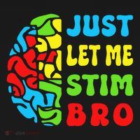 Funny Autism Awereness Neurodiversity Just Let Me Stim Bro Women's Hoodie thumb 2
