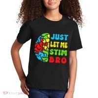 Funny Autism Awereness Neurodiversity Just Let Me Stim Bro Kids T-Shirt thumb 2