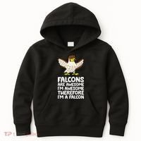 F.A.L.C.O.N.S. Are Awesome Im Awesome Therefore Im A Falcon Kids Hoodie thumb 0