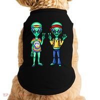 Funny Alien Alien Lover Hippie Aliens Believe In Aliens Doggie Tank thumb 0