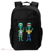 Funny Alien Alien Lover Hippie Aliens Believe In Aliens Backpack thumb 0