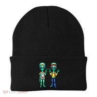 Funny Alien Alien Lover Hippie Aliens Believe In Aliens Beanie thumb 0