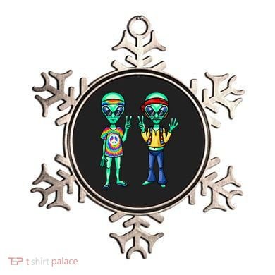 Funny Alien Alien Lover Hippie Aliens Believe In Aliens Ornament