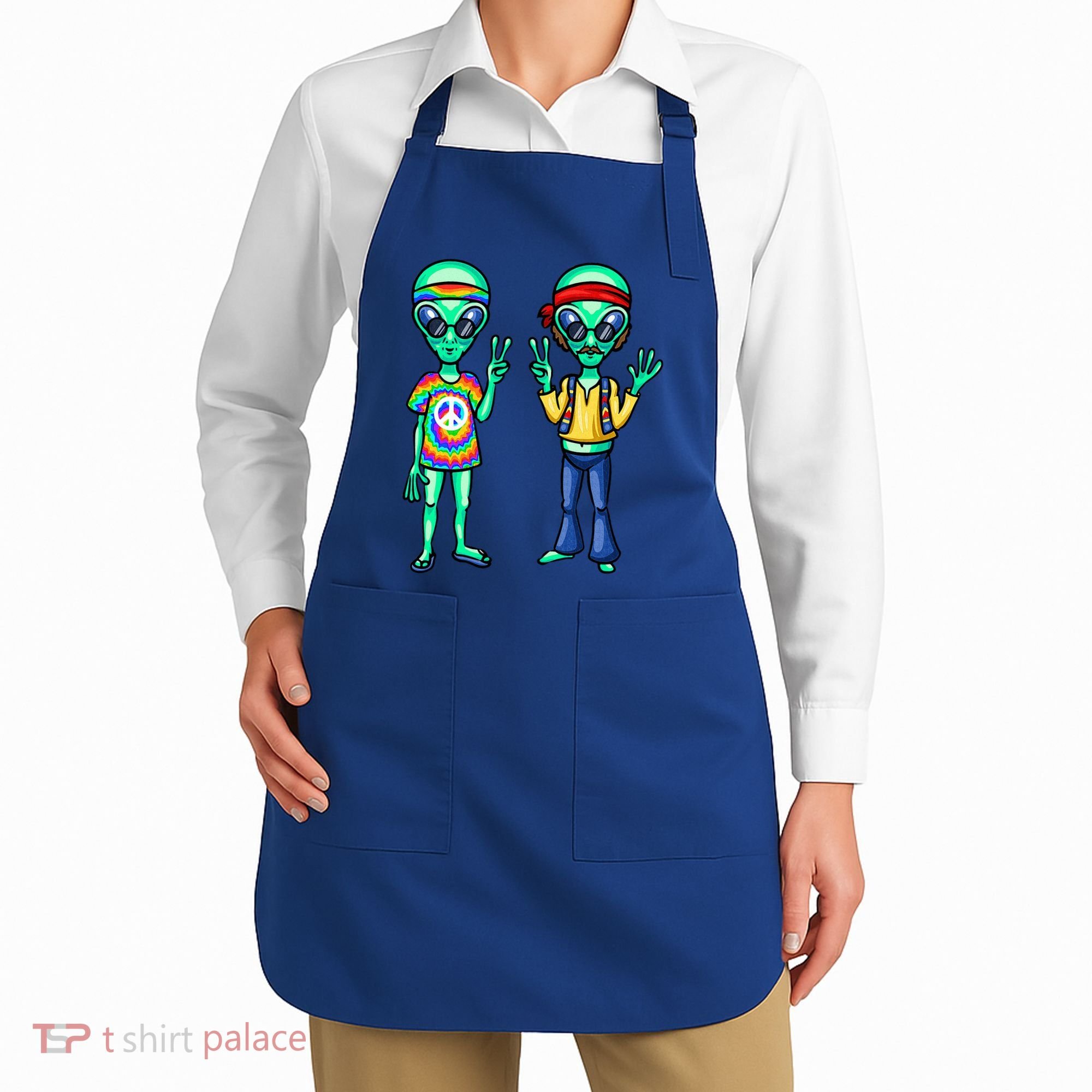 Funny Alien Alien Lover Hippie Aliens Believe In Aliens Apron