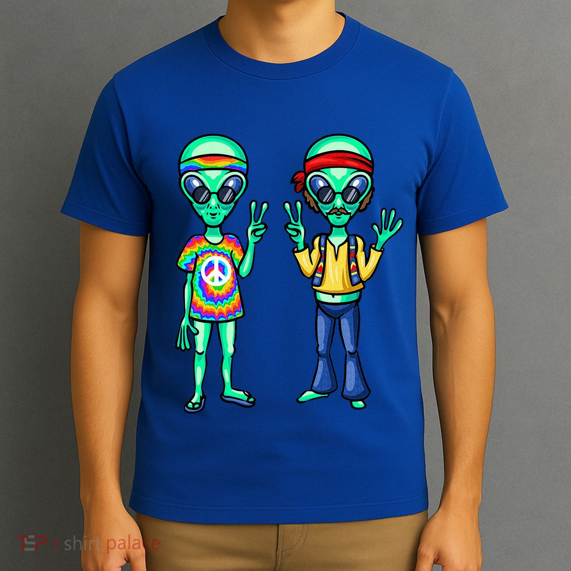 Funny Alien Alien Lover Hippie Aliens Believe In Aliens T-Shirt