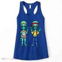 Funny Alien Alien Lover Hippie Aliens Believe In Aliens Women's Tank Top thumb 0