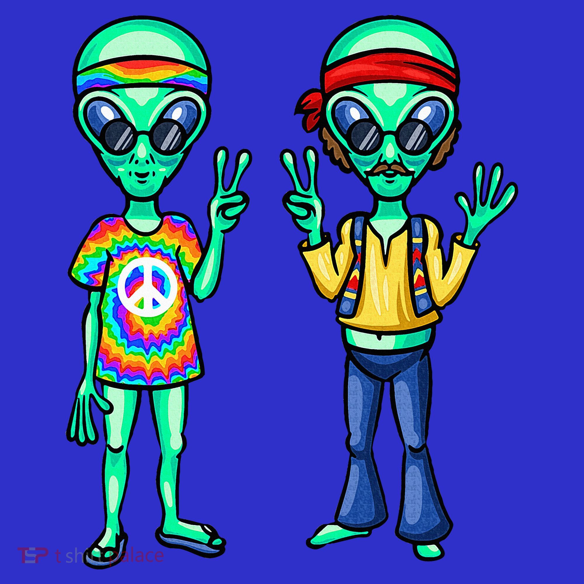Funny Alien Alien Lover Hippie Aliens Believe In Aliens Women's Tank Top