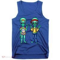 Funny Alien Alien Lover Hippie Aliens Believe In Aliens Tank Top thumb 0