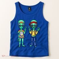 Funny Alien Alien Lover Hippie Aliens Believe In Aliens Tank Top thumb 2