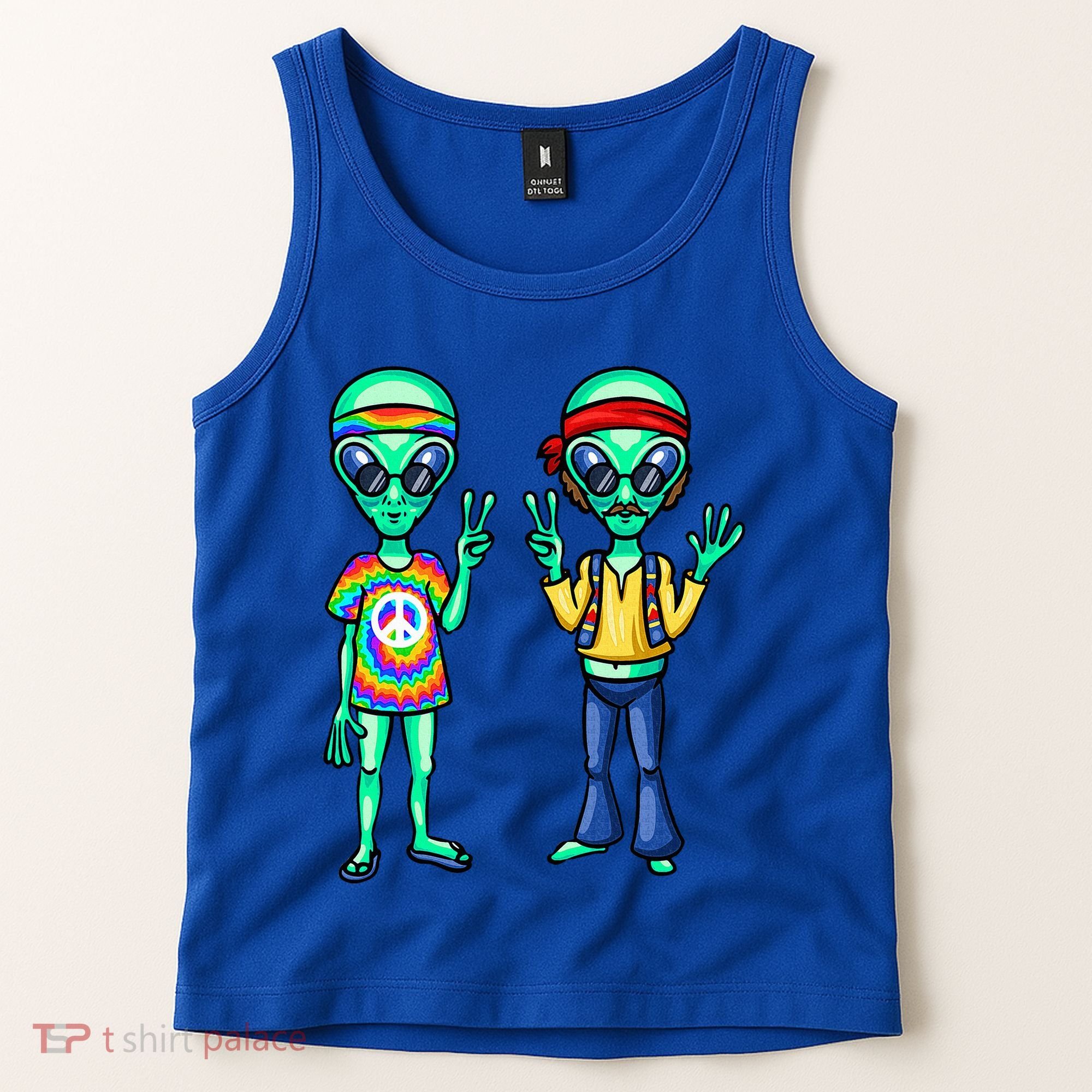 Funny Alien Alien Lover Hippie Aliens Believe In Aliens Tank Top