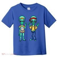 Funny Alien Alien Lover Hippie Aliens Believe In Aliens Toddler T-Shirt thumb 0