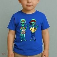 Funny Alien Alien Lover Hippie Aliens Believe In Aliens Toddler T-Shirt thumb 2