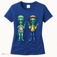 Funny Alien Alien Lover Hippie Aliens Believe In Aliens Women's T-Shirt thumb 0