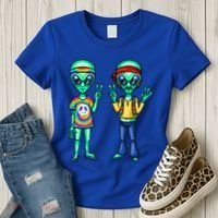 Funny Alien Alien Lover Hippie Aliens Believe In Aliens Women's T-Shirt thumb 3