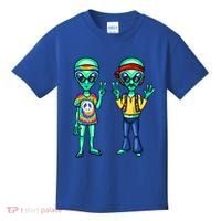 Funny Alien Alien Lover Hippie Aliens Believe In Aliens Kids T-Shirt thumb 0