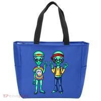 Funny Alien Alien Lover Hippie Aliens Believe In Aliens Tote Bag thumb 0