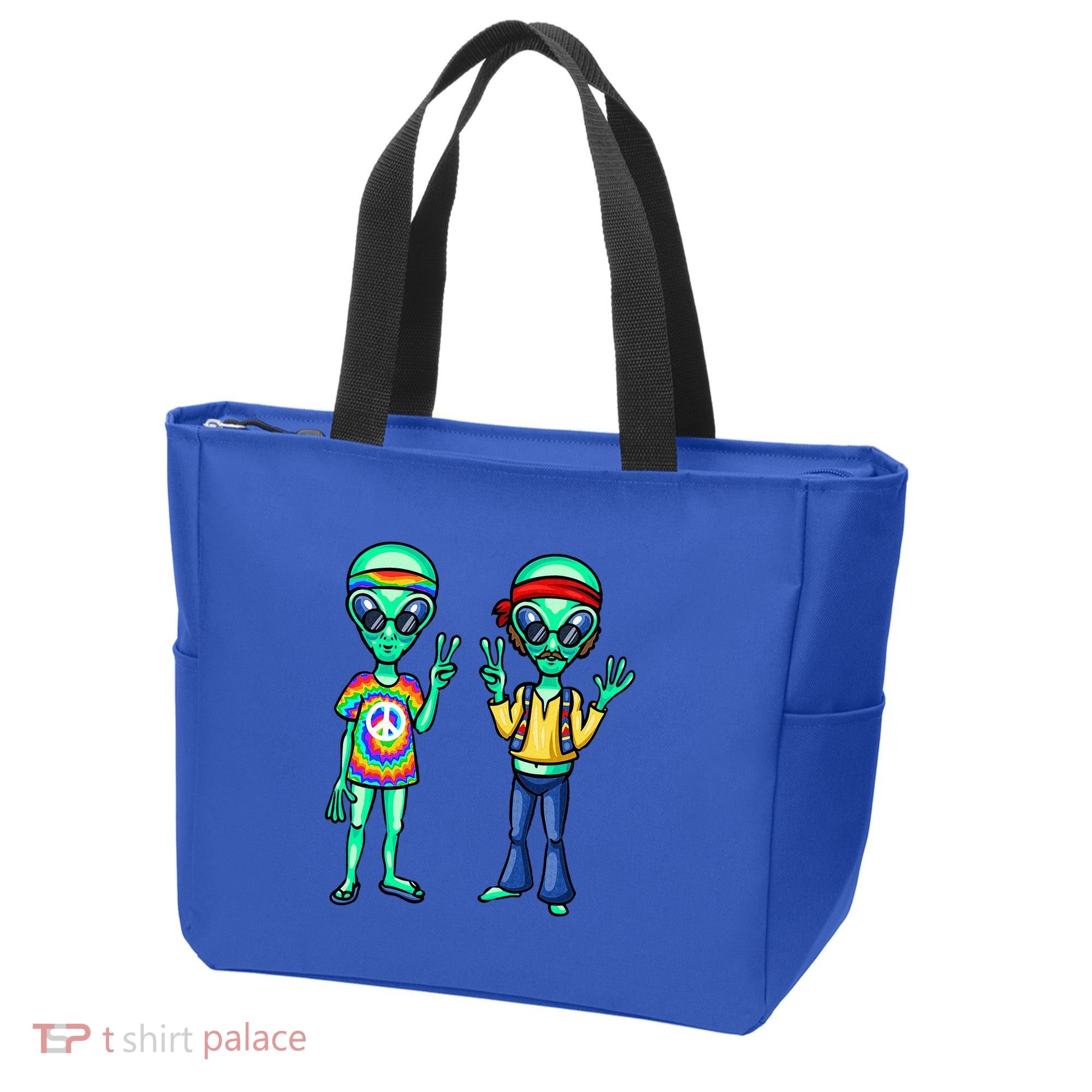 Funny Alien Alien Lover Hippie Aliens Believe In Aliens Tote Bag