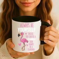 Flamingos Always Be Yourself Unless You Can Be A Flamingo Gift Coffee Mug thumb 3