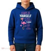 Flamingos Always Be Yourself Unless You Can Be A Flamingo Gift Kids Hoodie thumb 4