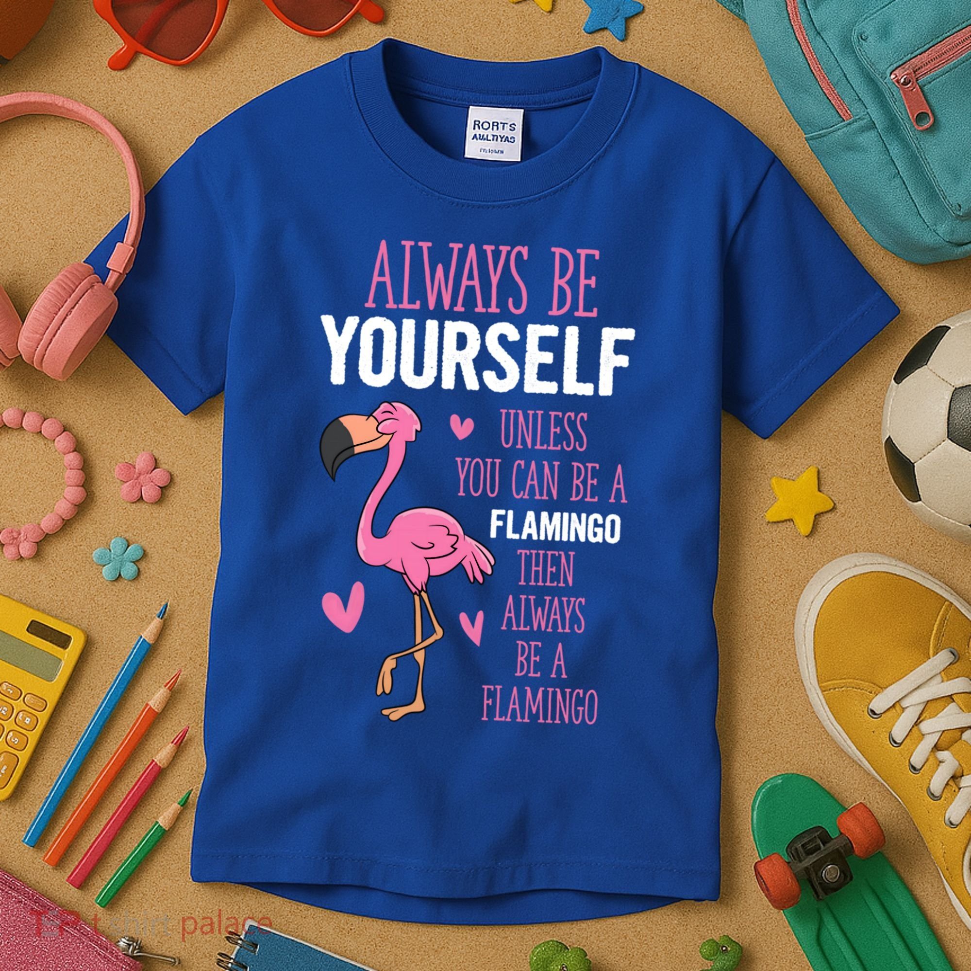 Flamingos Always Be Yourself Unless You Can Be A Flamingo Gift Kids T-Shirt