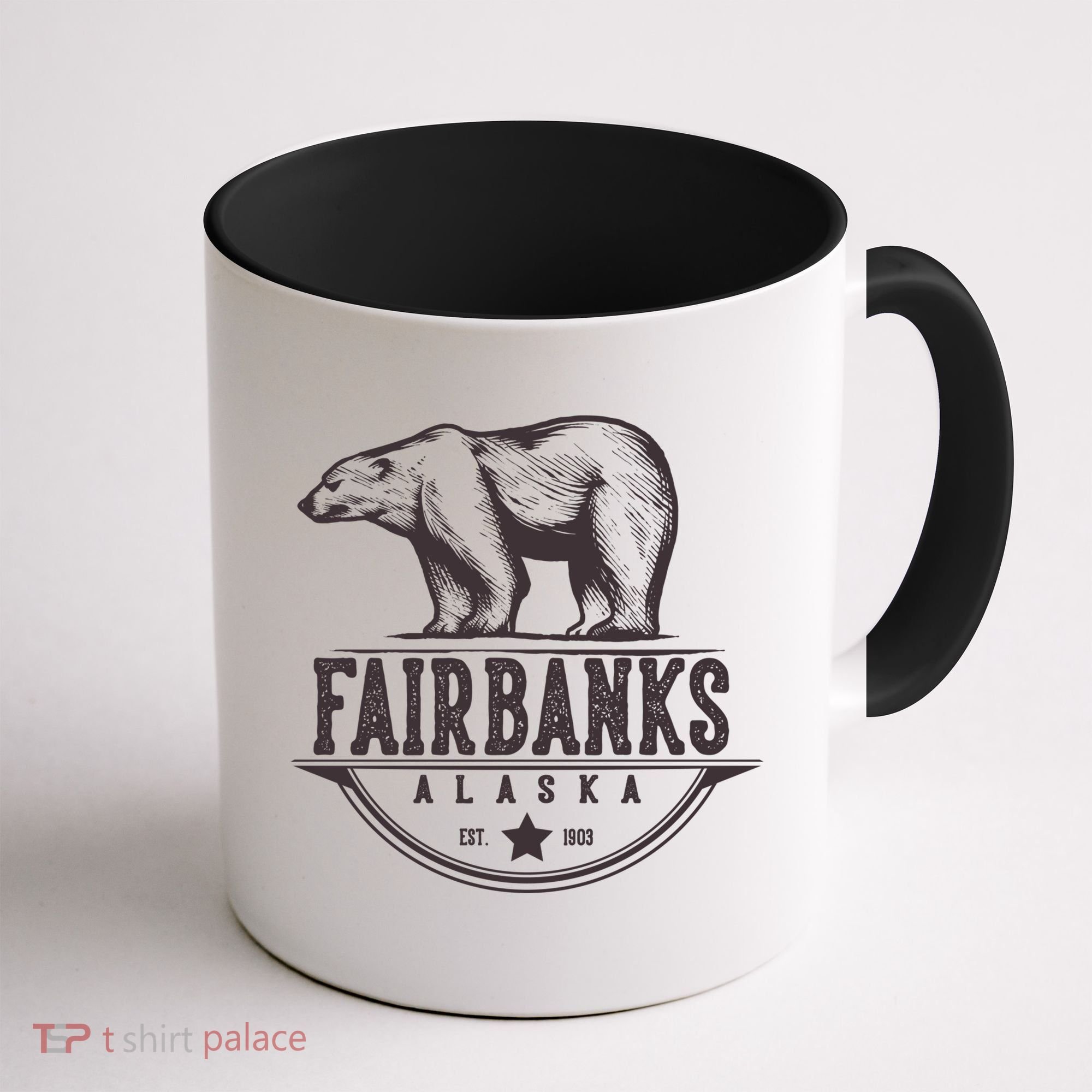 Fairbanks Alaska Bear Vacation And Cruise Gift Coffee Mug