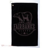 Fairbanks Alaska Bear Vacation And Cruise Gift Golf Towel thumb 0