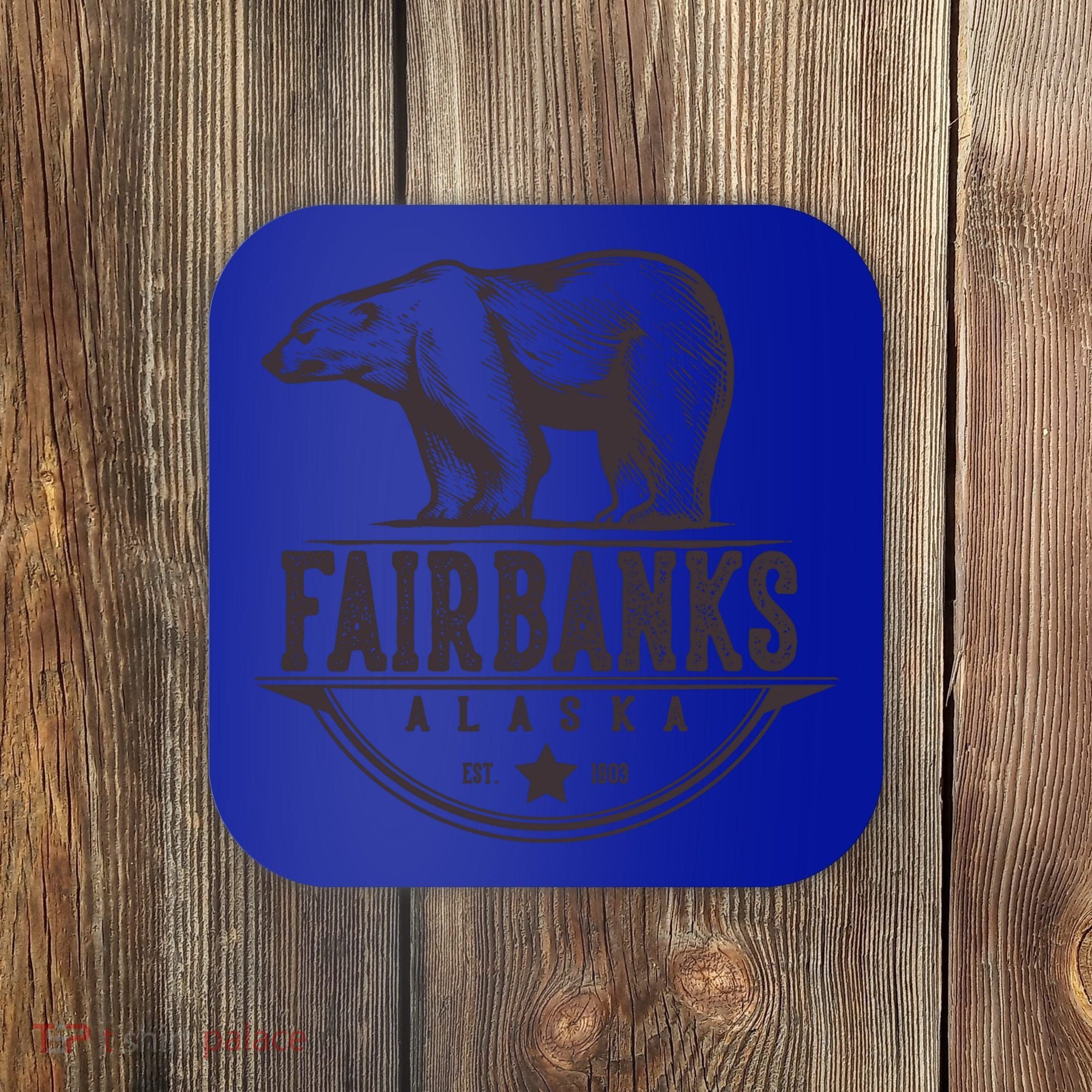 Fairbanks Alaska Bear Vacation And Cruise Gift Coaster